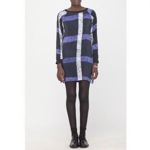 Osei duro costa dress in cobalt grid